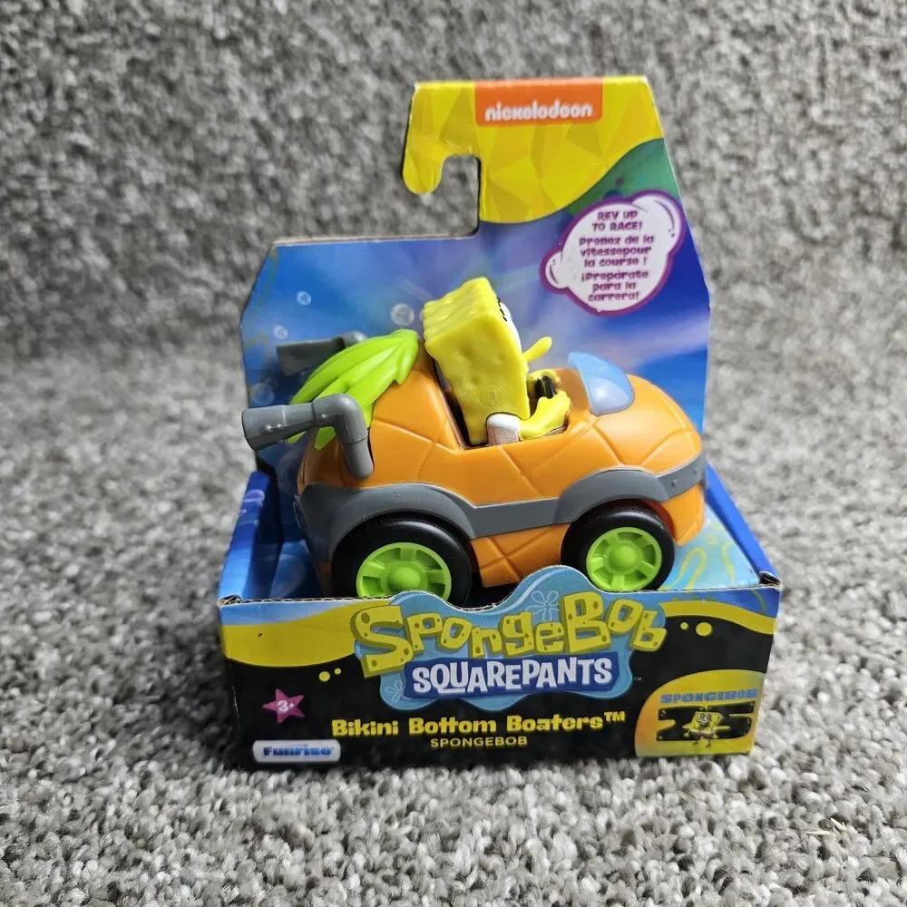 Sponge Bob SquarePants Bikini Bottom Boaters Rev Up Racers 25th Anniversary VHTF